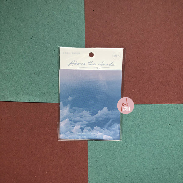 Above The Clouds [Indistinct] Round Label Stickers