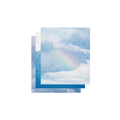 Above The Clouds [Indistinct] Round Label Stickers