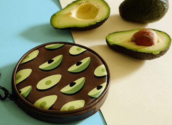 Fruit [Avocado] Round Pouch by YIZI STORE X KOMESHOP