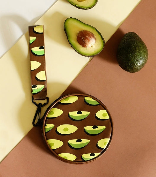 Fruit [Avocado] Round Pouch by YIZI STORE X KOMESHOP