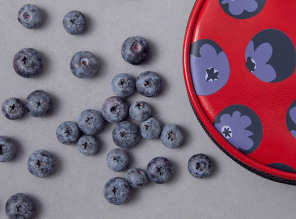 Fruit [Blueberry] Round Pouch by YIZI STORE X KOMESHOP