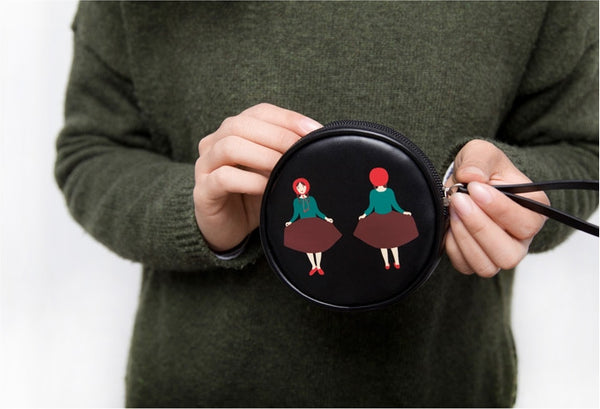 Riding Hood Small Round Pouch by YIZI
