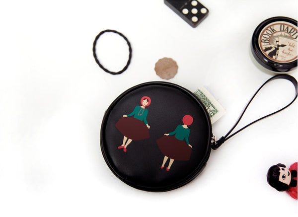 Riding Hood Small Round Pouch by YIZI