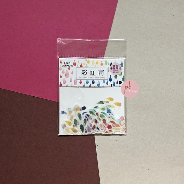 Sakura Rainbow Rain Stickers Pack