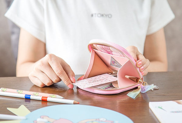 Half Moon [Sakura Girl] Card Pouch By Bentoy