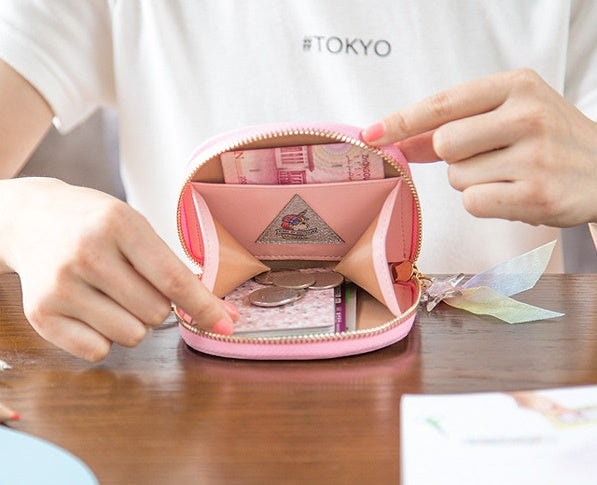 Half Moon [Sakura Girl] Card Pouch By Bentoy