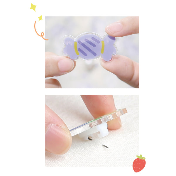 Save A Bag Of Cute [Fuji Rabbit] Acrylic [Set of 3] Pins