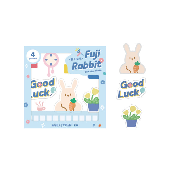 Save A Bag Of Cute [Fuji Rabbit] Acrylic [Set of 3] Pins