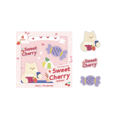 Save A Bag Of Cute [Sweet Cherry] Acrylic [Set of 3] Pins