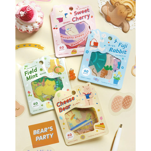 Save A Bag Of Cute [Cheese Bear] Stickers Pack