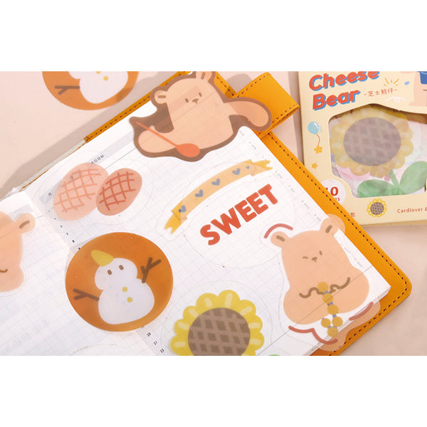 Save A Bag Of Cute [Cheese Bear] Stickers Pack