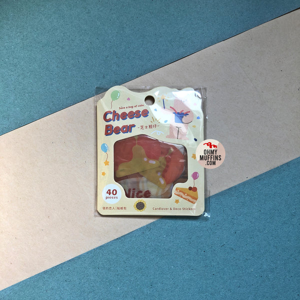 Save A Bag Of Cute [Cheese Bear] Stickers