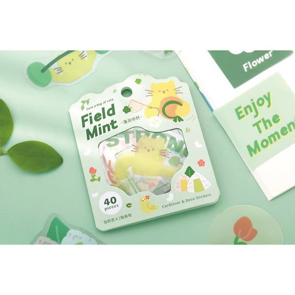 Save A Bag Of Cute [Field Mint] Stickers Pack