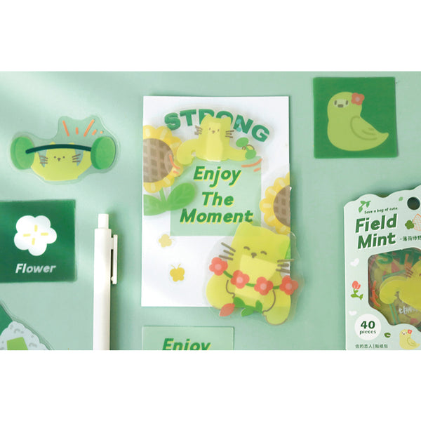 Save A Bag Of Cute [Field Mint] Stickers Pack