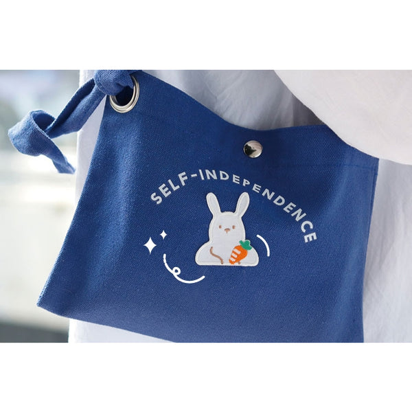 Save A Bag Of Cute [Study Rabbit] Embroidered Sticker & Iron-On Patch