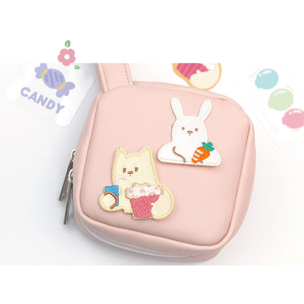 Save A Bag Of Cute [Casual Dog] Embroidered Sticker & Iron-On Patch