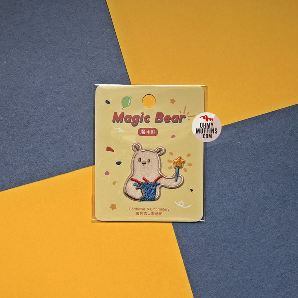 Save A Bag Of Cute [Magic Bear] Embroidered Sticker & Iron-On Patch