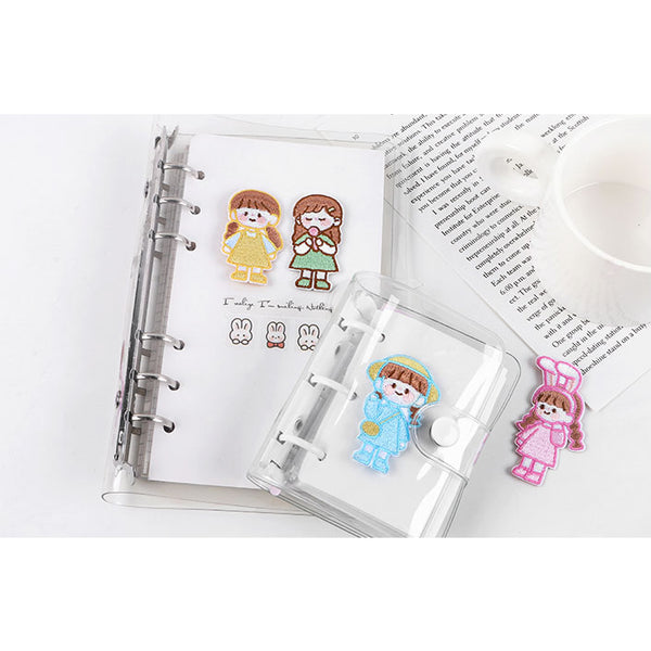 School Girl [Green Girl] Embroidered Sticker & Iron-On Patch