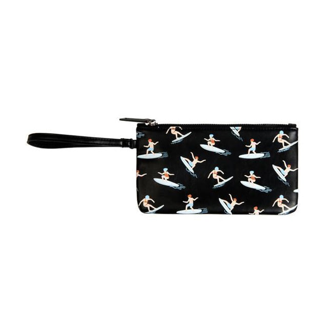 Fun At The Sea Surfing Flat Case Pouch By Kiitos Life