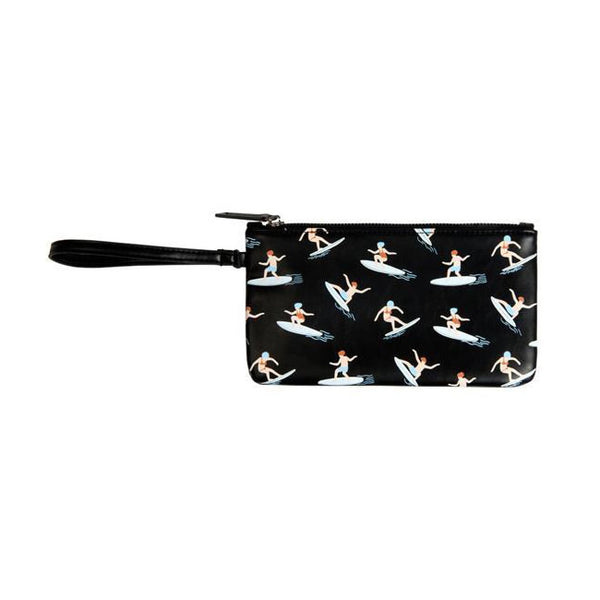 Fun At The Sea Surfing Flat Case Pouch By Kiitos Life