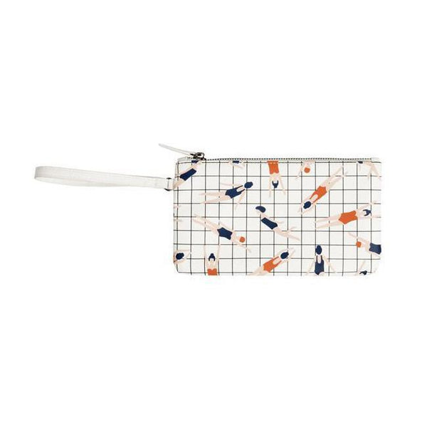 Fun At The Sea Swimming Flat Case Pouch By Kiitos Life