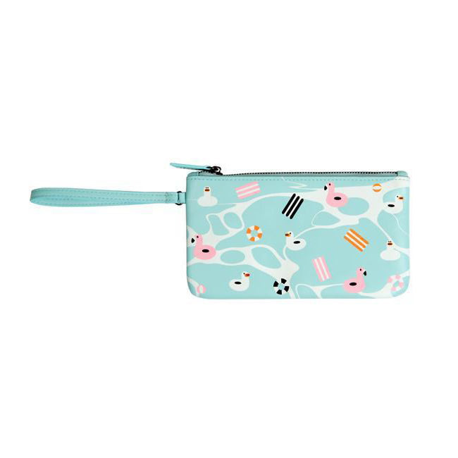 Fun At The Sea [Swimming Ring] Flat Case Pouch By Kiitos Life