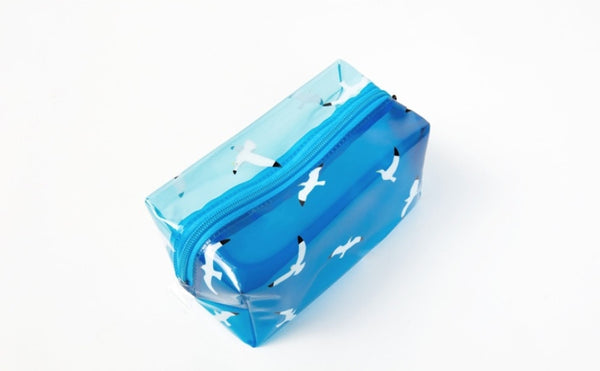 Fun At The Sea Seagull Transparent Pouch By Kiitos Life