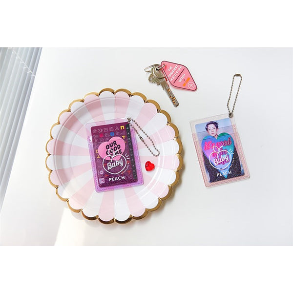 Secret Sparkle [Pink] Transparent Card Holder By Milkjoy