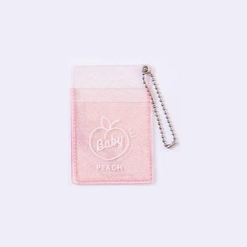 Secret Sparkle Pink Transparent Card Holder By Milkjoy