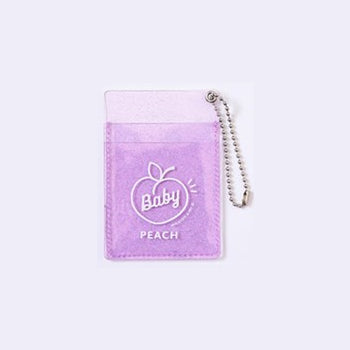 Secret Sparkle Purple Transparent Card Holder By Milkjoy