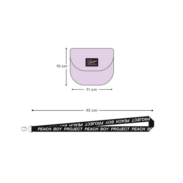 Secret Sparkle Jelly [Pink] Semi Circle Transparent Wallet By Milkjoy