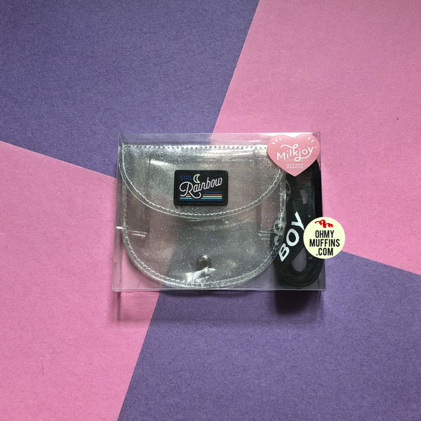 Secret Sparkle Jelly [White] Semi Circle Transparent Wallet By Milkjoy