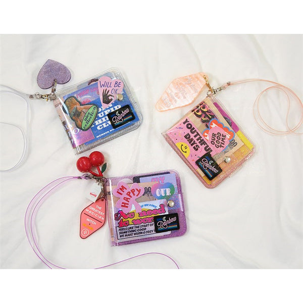 Secret Sparkle Jelly [White] Transparent Wallet By Milkjoy