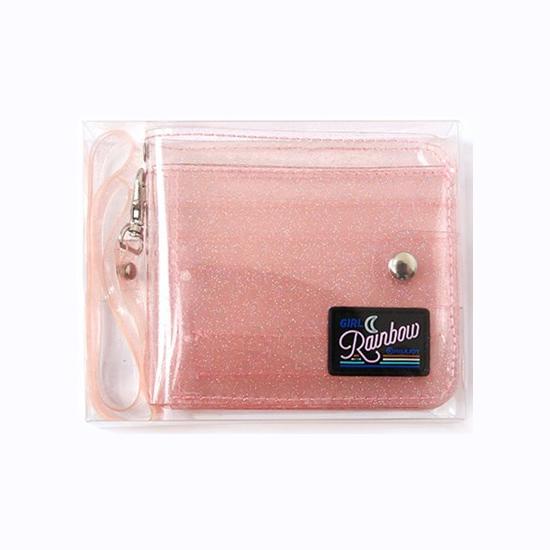 Secret Sparkle Jelly Pink Transparent Wallet By Milkjoy