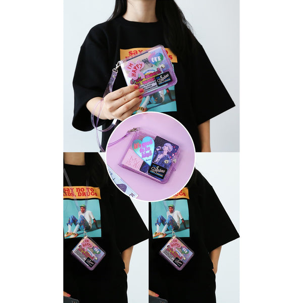 Secret Sparkle Jelly [Purple] Transparent Wallet By Milkjoy