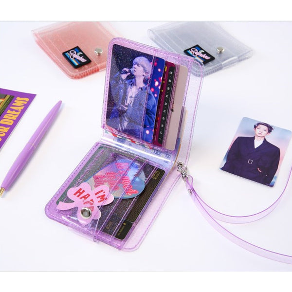 Secret Sparkle Jelly [Purple] Transparent Wallet By Milkjoy