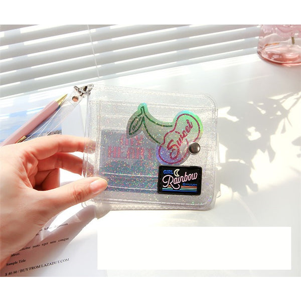Secret Sparkle Jelly [White] Transparent Wallet By Milkjoy