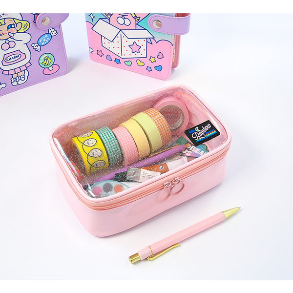 Secret Sparkle [Pink] Makeup Pouch By Milkjoy