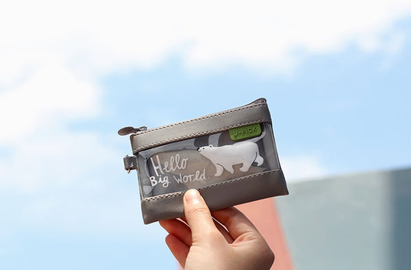 Semi Transparent [Polar Bear] Coin Pouch By U-Pick