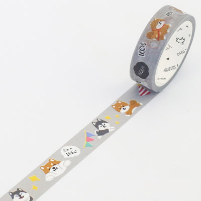 Shiba Inu & Husky Dogs Washi Tape