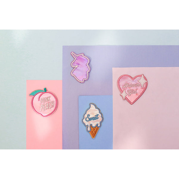 Shining Girl [Sweet Ice Cream] Embroidered Sticker & Iron-On Patch