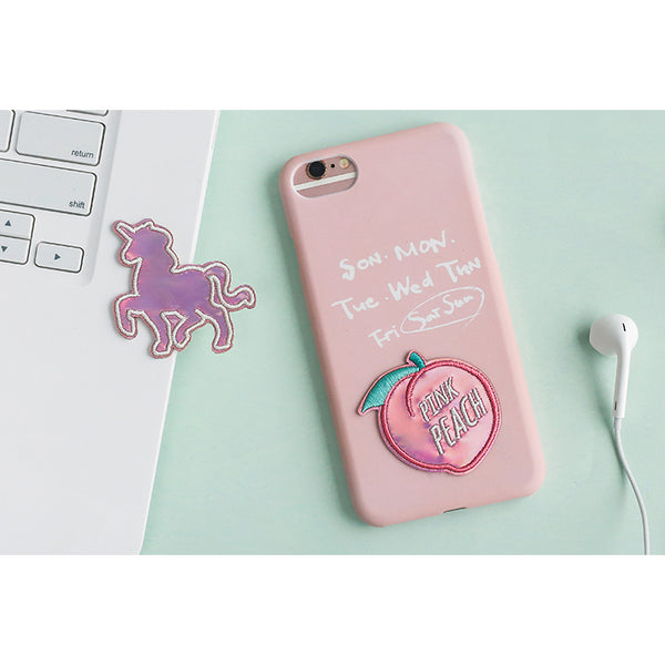 Shining Girl [Unicorn] Embroidered Sticker & Iron-On Patch