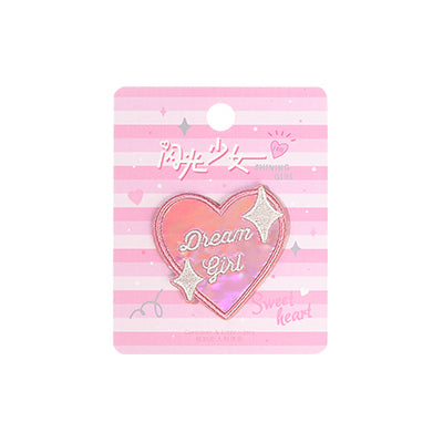 Shining Girl Heart Dream Girl Embroidered Sticker Patch