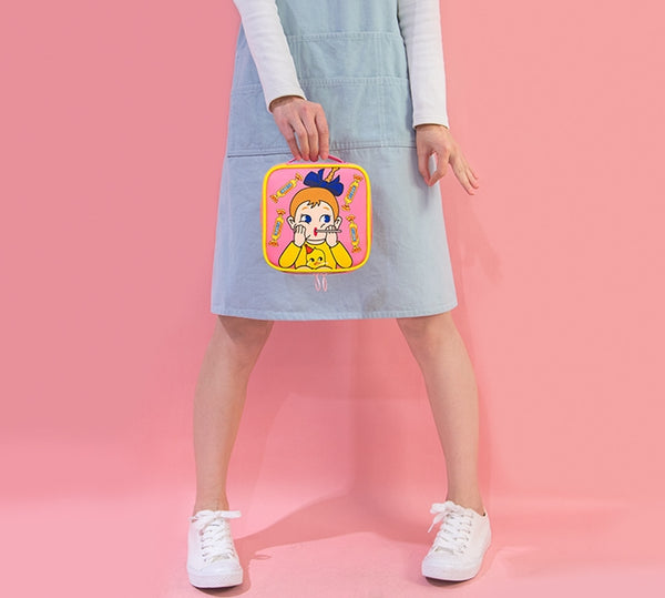 Girl Shirly Square Travel Pouch By Bentoy