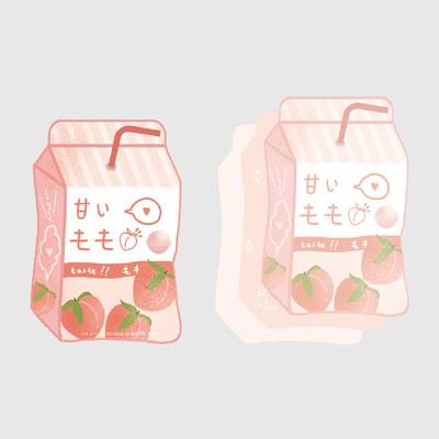 Tasty Snacks Peach Soda Notepad
