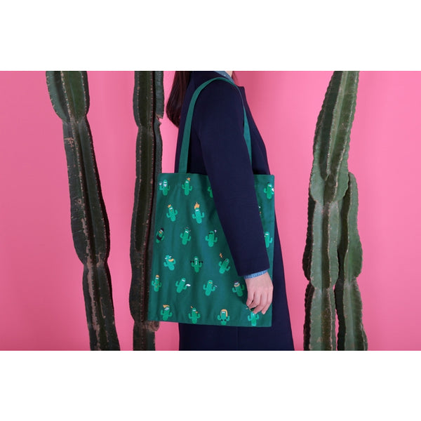 Shopping Cactus Tote Bag By Kiitos Life