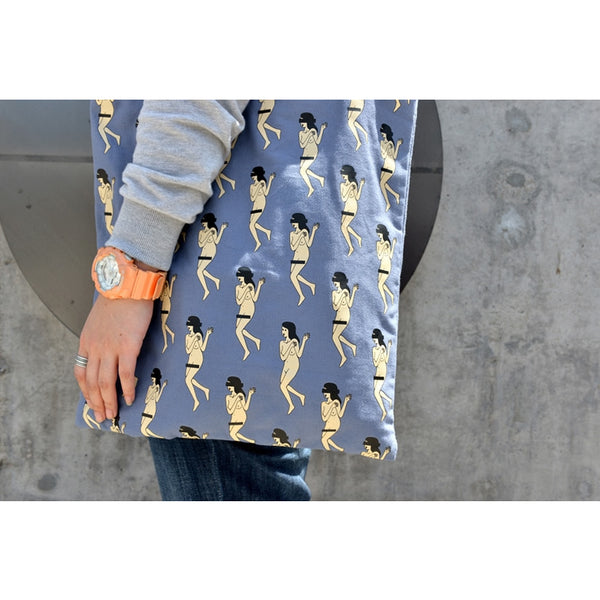 Shopping [Naked Girl] Tote Bag By Kiitos Life