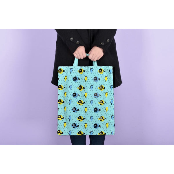 Shopping [Planet & Lightning] Tote Bag By Kiitos Life