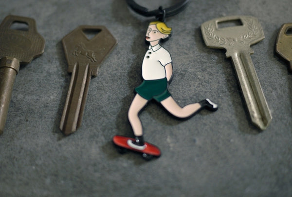 Sports Skateboard Boy Key Chain By YIZI STORE