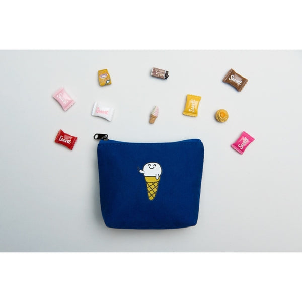 Smile [Ice Cream] Coin Pouch By Kiitos Life